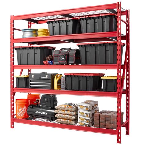 metal storage box home depot|metal shelving for the garage.